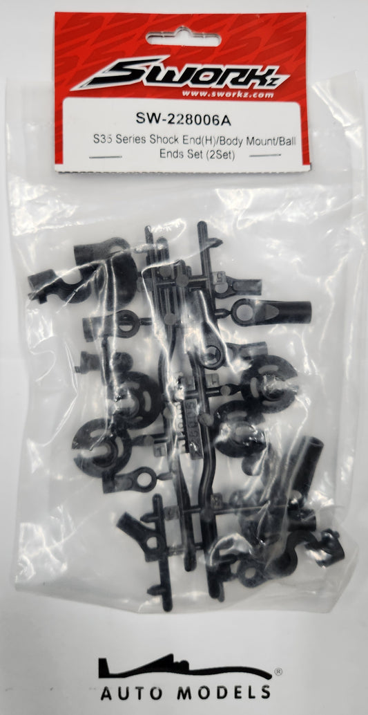 SWORKz S35 Series Shock End(H) / Body Mount / Ball Ends Set (2Set)