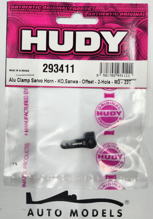 HUDY Alu Clamp Servo Horn - KO, Sanwa - Offset - 2-Hole - M3 - 23T