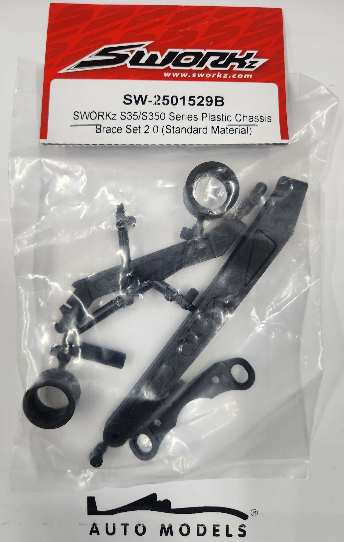 SWORKz S35/S350 Series Plastic Chassis Brace Set 2.0 (Standard Material)