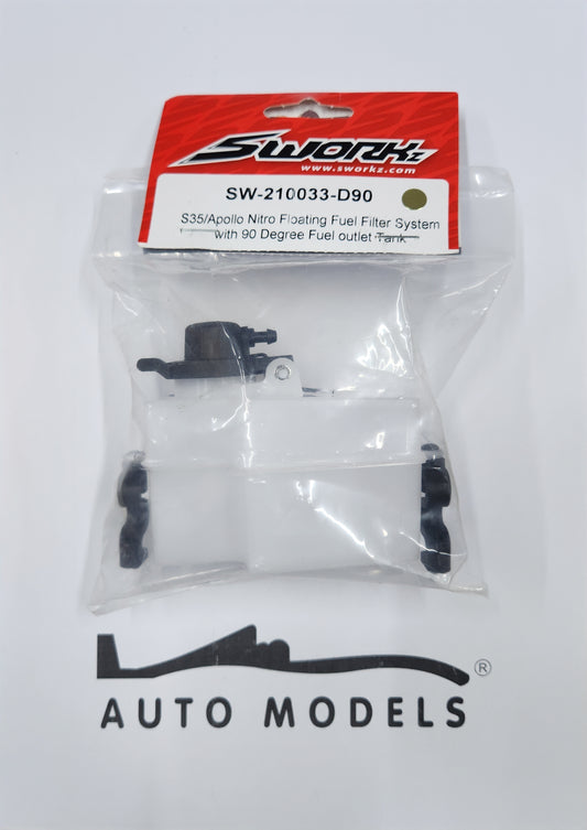 SWORKz S35/Apollo Nitro Floating Fuel Filter System with 90 Degree Fuel outlet Tank