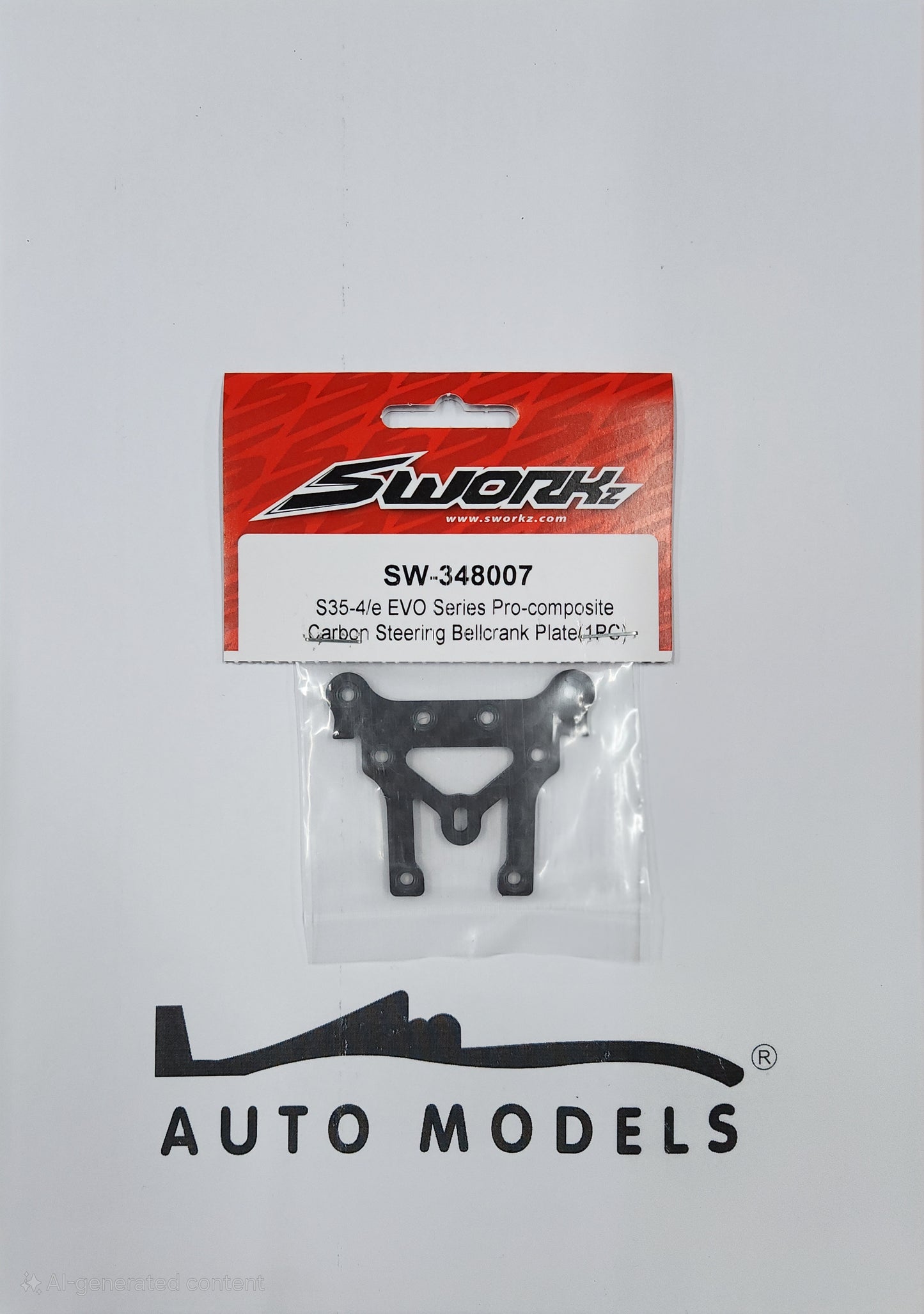 SWORKz S35-4/e EVO Series Pro-composite Carbon Steering Bellcrank Plate (1PC)