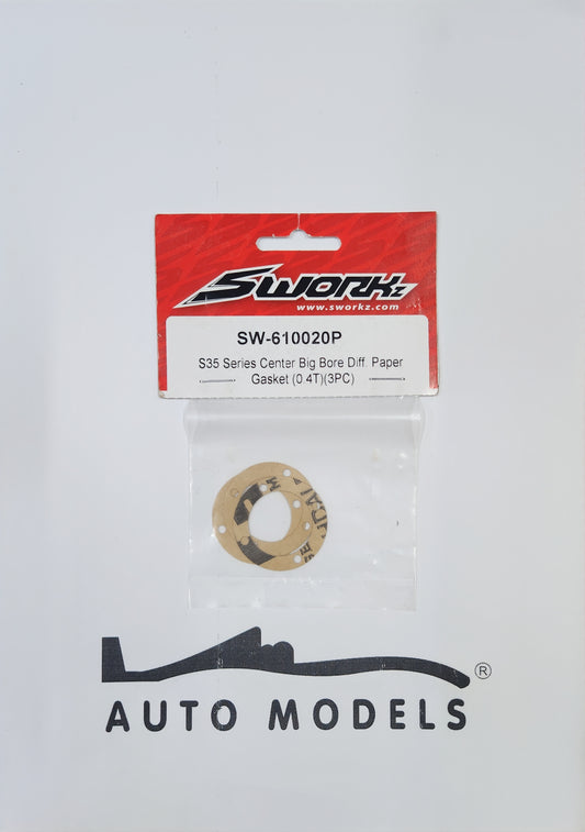 SWORKz S35 Series Center Big Bore Diff. Paper Gasket (0.4) (3PC)