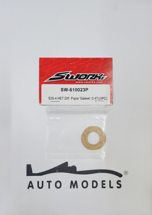 SWORKz S35-4 HET Diff. Paper Gasket (0.4T) (3PC)
