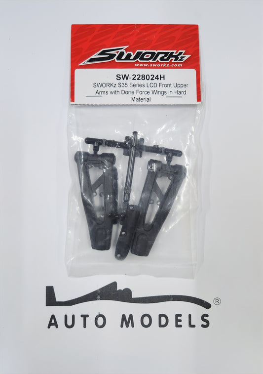SWORKz S35 Series LCD Front Upper Arms with Done Force Wings in Hard Material