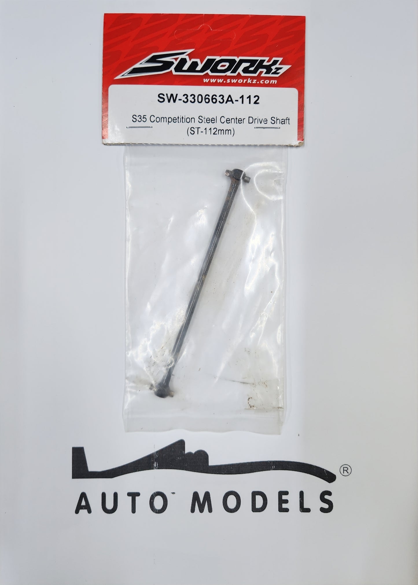 SWORKz S35 Competition Steel Center Drive Shaft (ST-112mm)