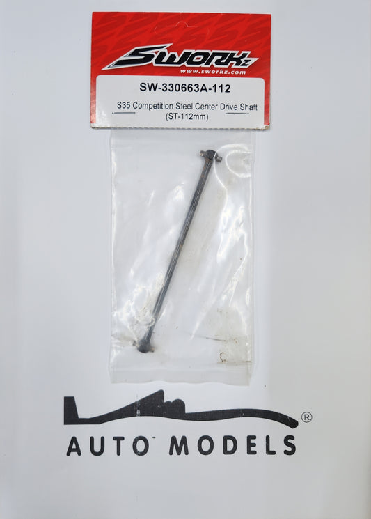 SWORKz S35 Competition Steel Center Drive Shaft (ST-112mm)