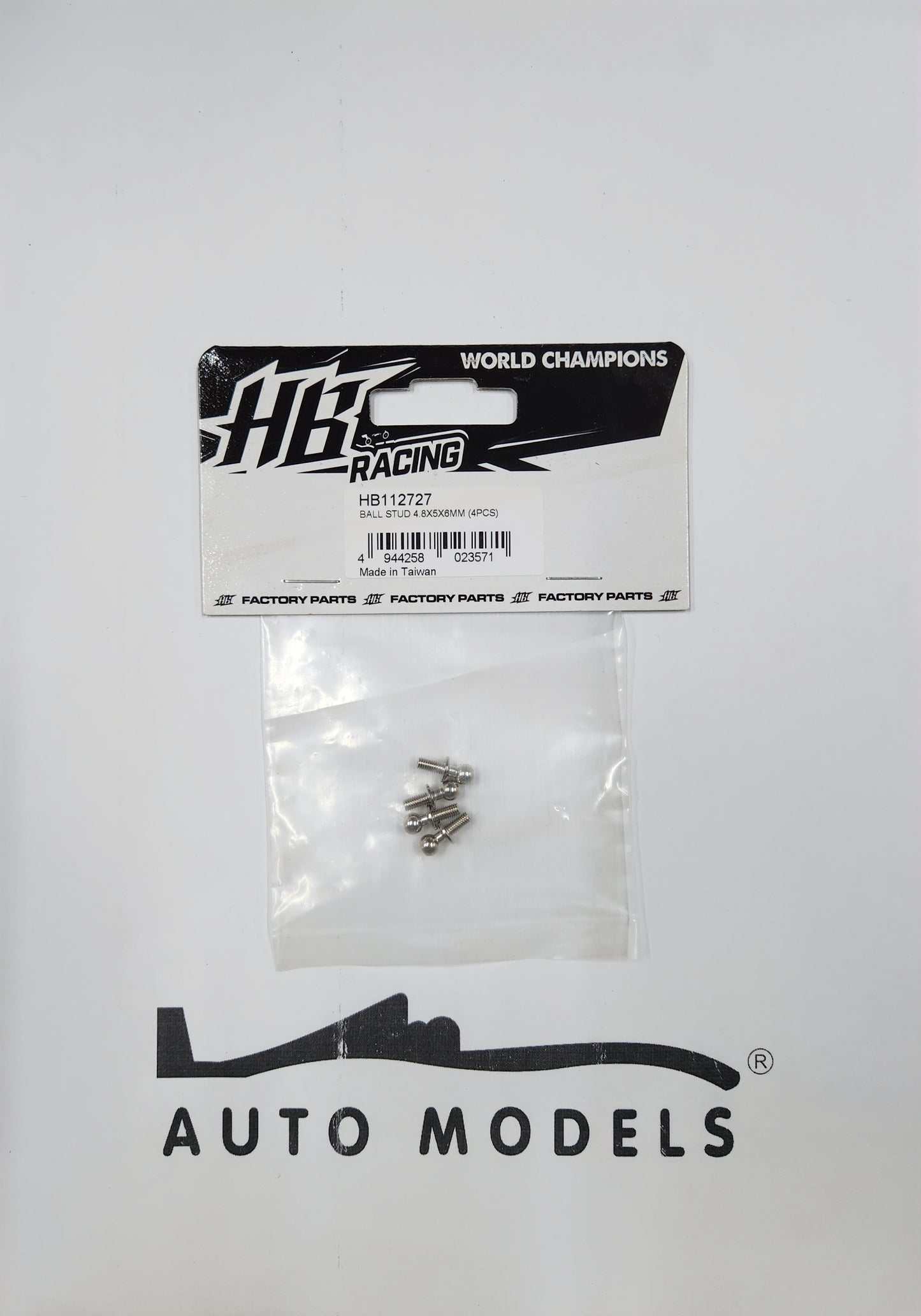 HB Racing Ball Stud 4.8×5×6mm (4pcs)