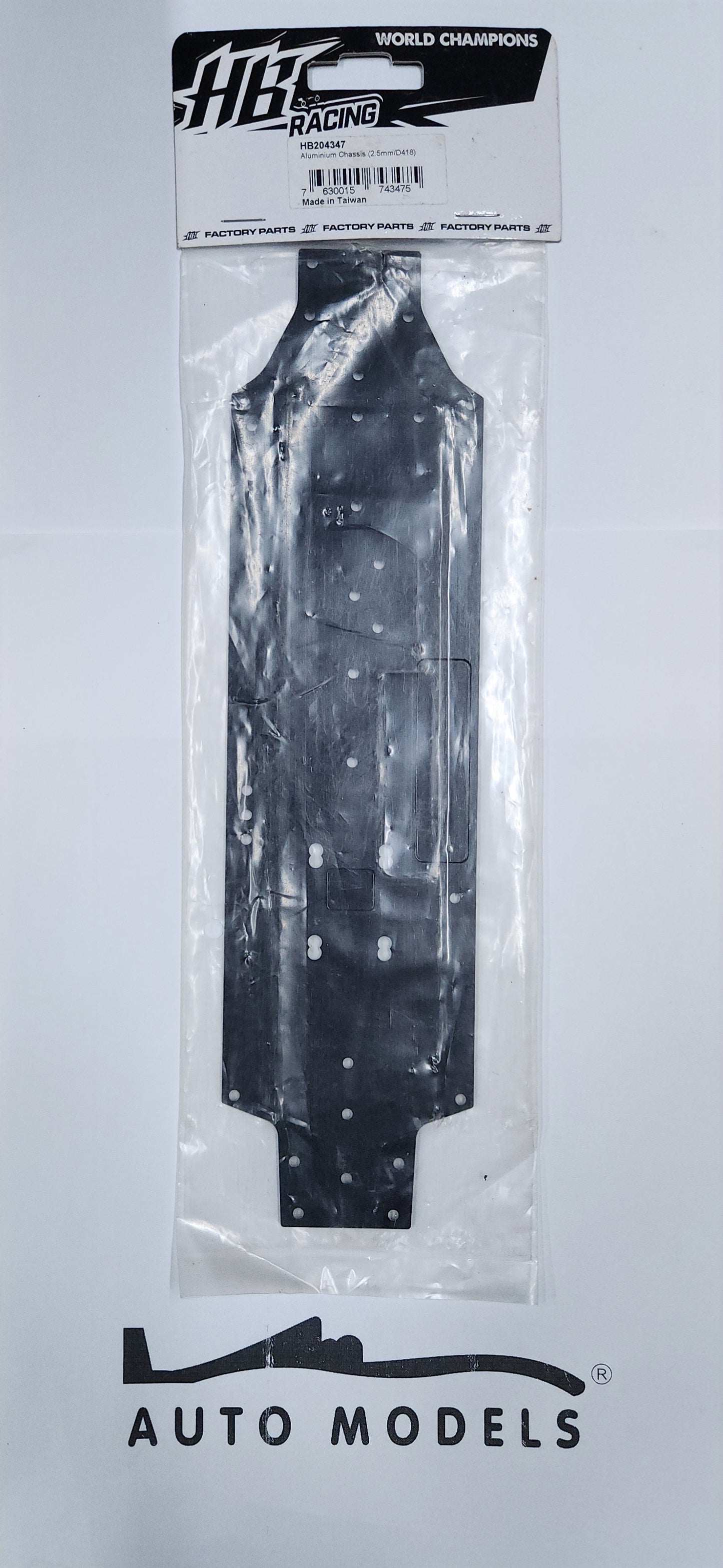 HB Racing Aluminium Chassis (2.5mm / D418)