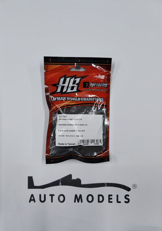 HB Racing Caster Block Set 10 DEG (L/R)