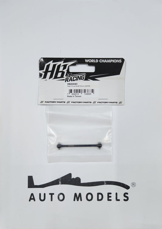 HB Racing Rear Drive Shaft 52mm (D418)