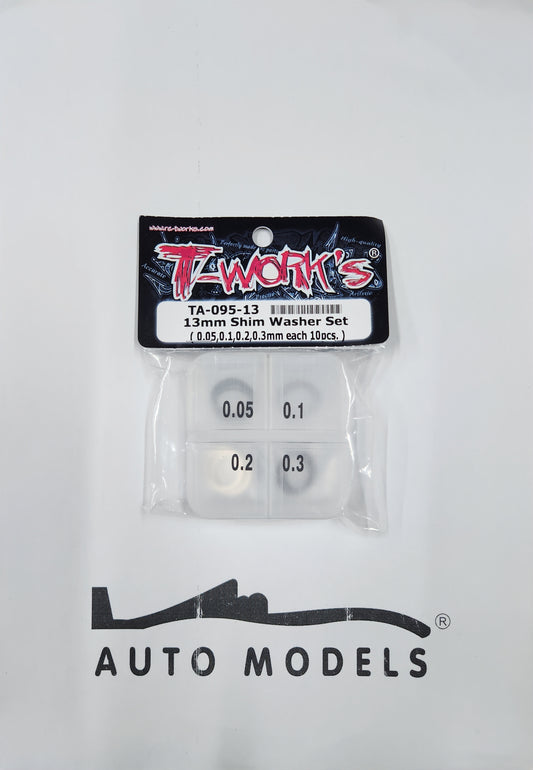 T-Work's 13mm Shim Washer Set ( 0.05, 0.1, 0.2, 0.3mm each 10pcs)