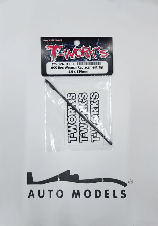 T-Work's HSS Hex Wrench Replacement Tip 2.0 × 120mm