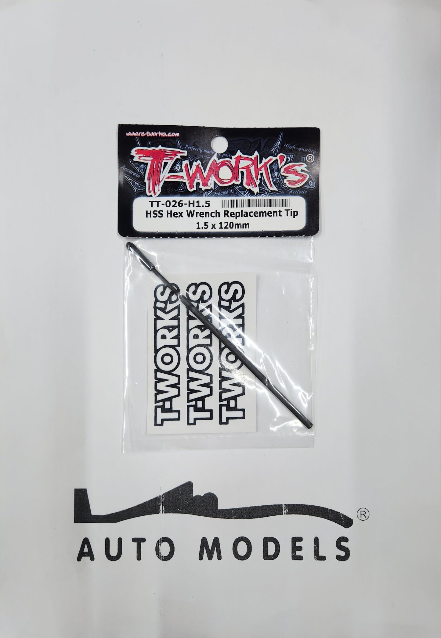 T-Work's HSS Hex Wrench Replacement Tip 1.5 × 120mm