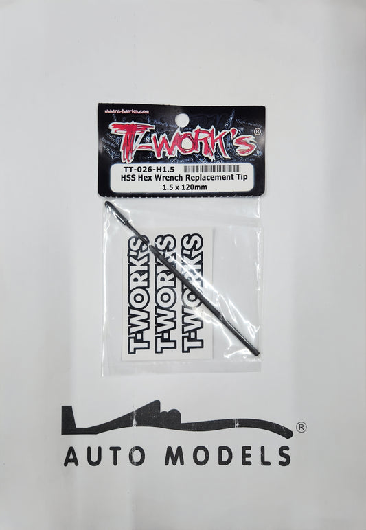 T-Work's HSS Hex Wrench Replacement Tip 1.5 × 120mm