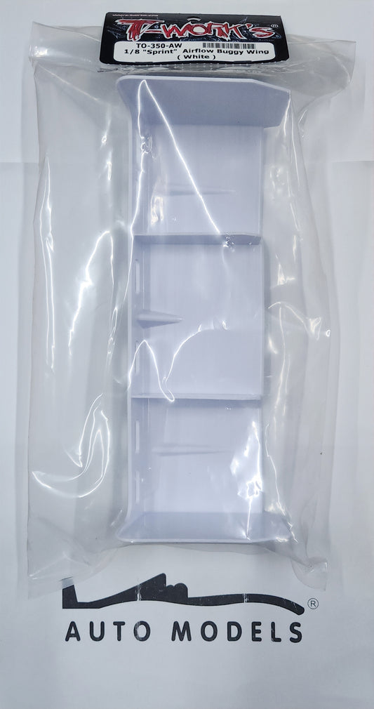 T-Work's 1/8 "Sprint" Airflow Buggy Wing (White)