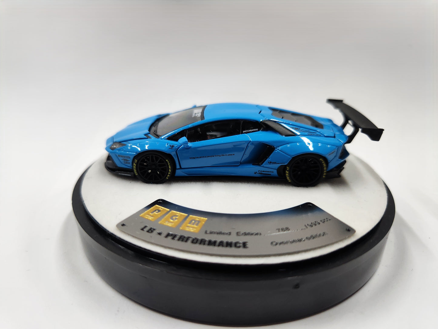 PGM Lamborghini LBWK LP-700-4 BB Blue Luxury Round Stand Version