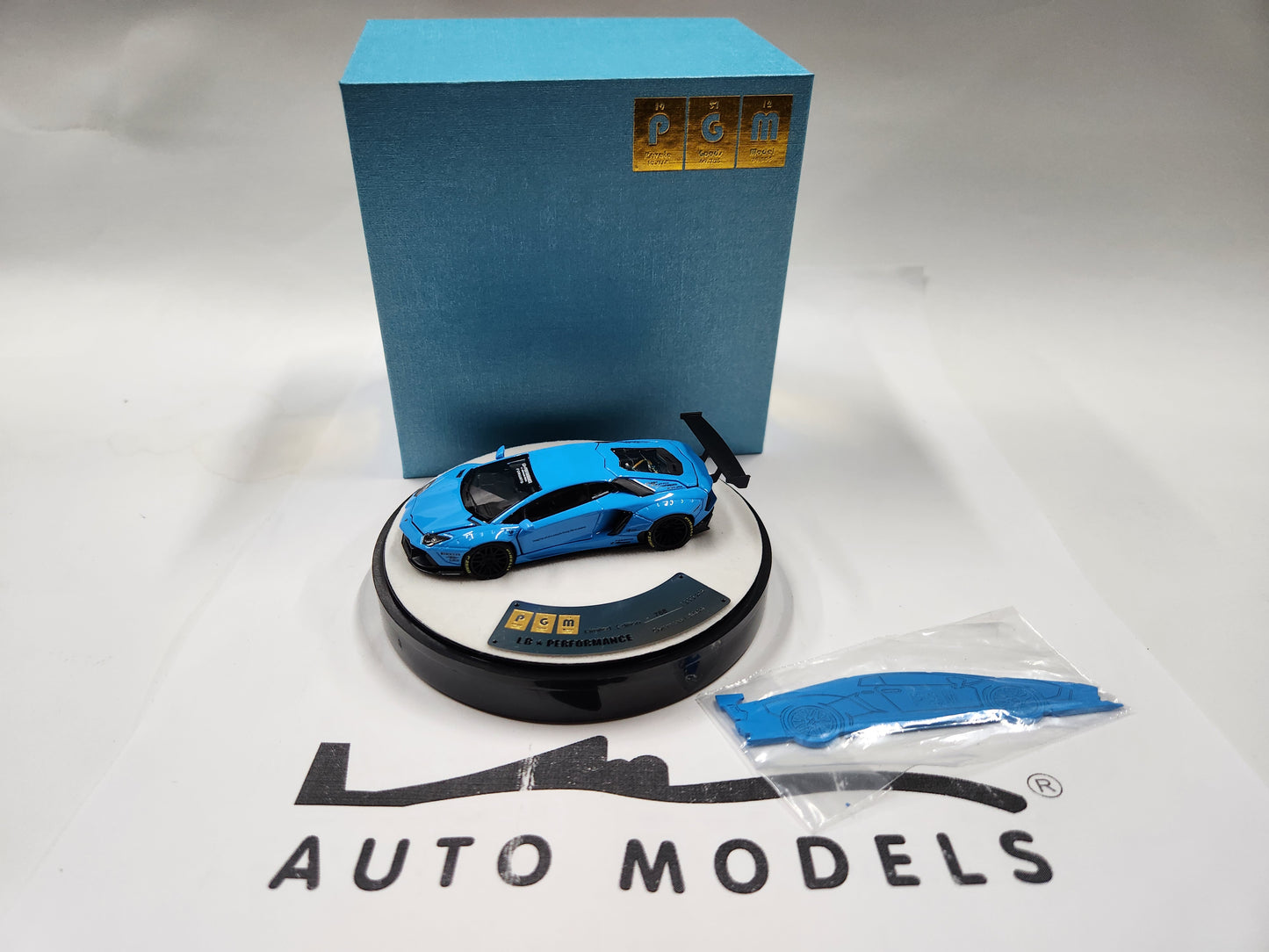 PGM Lamborghini LBWK LP-700-4 BB Blue Luxury Round Stand Version