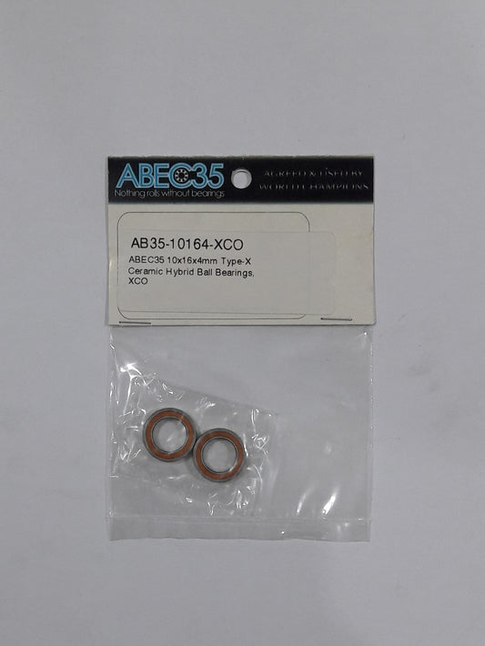 ABEC35 Bearing 10x16x4mm Type-X Ceramic Hybrid Ball Bearings, XCO