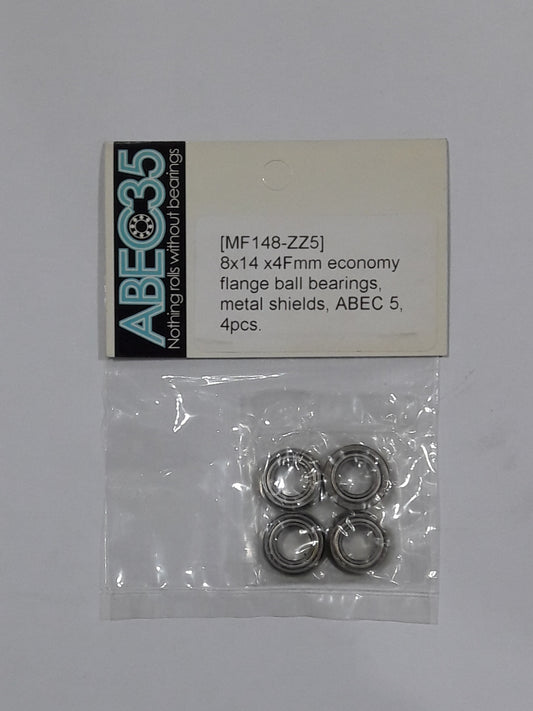 ABEC35 Bearing 8x14x4Fmm General Economy Flange Metal Shields
