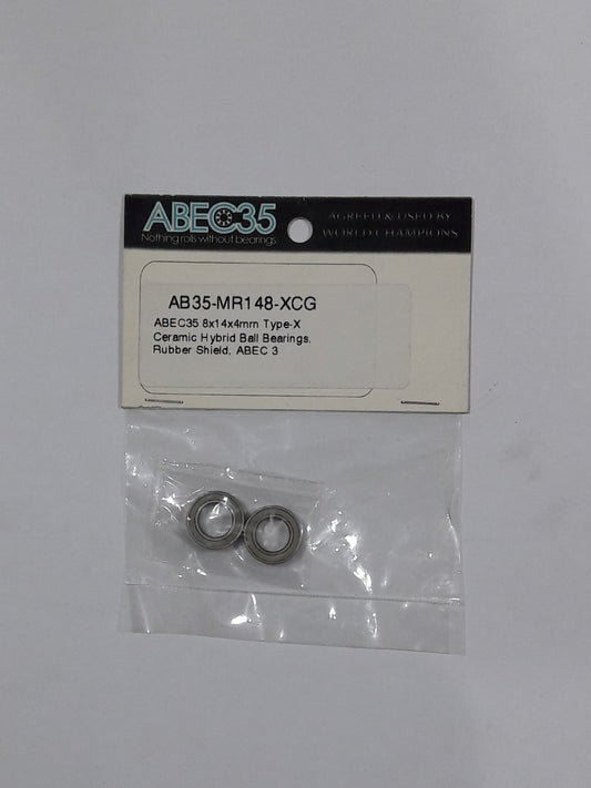 ABEC35 Bearing 8x14x4mm Type-X Ceramic Hybrid Ball Bearings