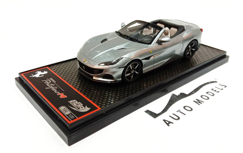 BBR Models Ferrari Portofino M Version Spider Grigio Titanio Metallic