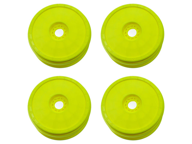 DERACING "Borrego 8" Buggy Wheels for 1/8 Scale Buggy / Yellow