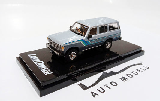 Hobby Japan Toyota Landcruiser 60 GX 1984 w/ Side Decal Wild Toning Grey Metallic