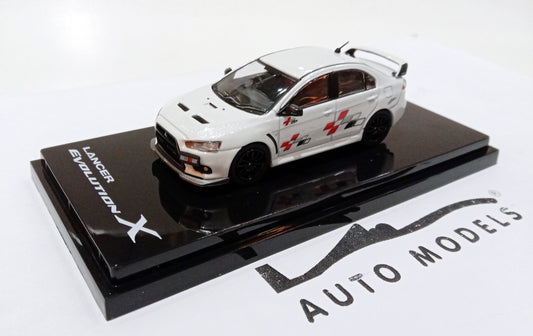 Hobby Japan Mitshubishi Lancer Evolution 10 RalliArt White Pearl