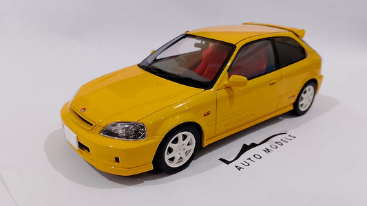 1/18 Motorhelix Honda Civic Type-R EK9 Yellow