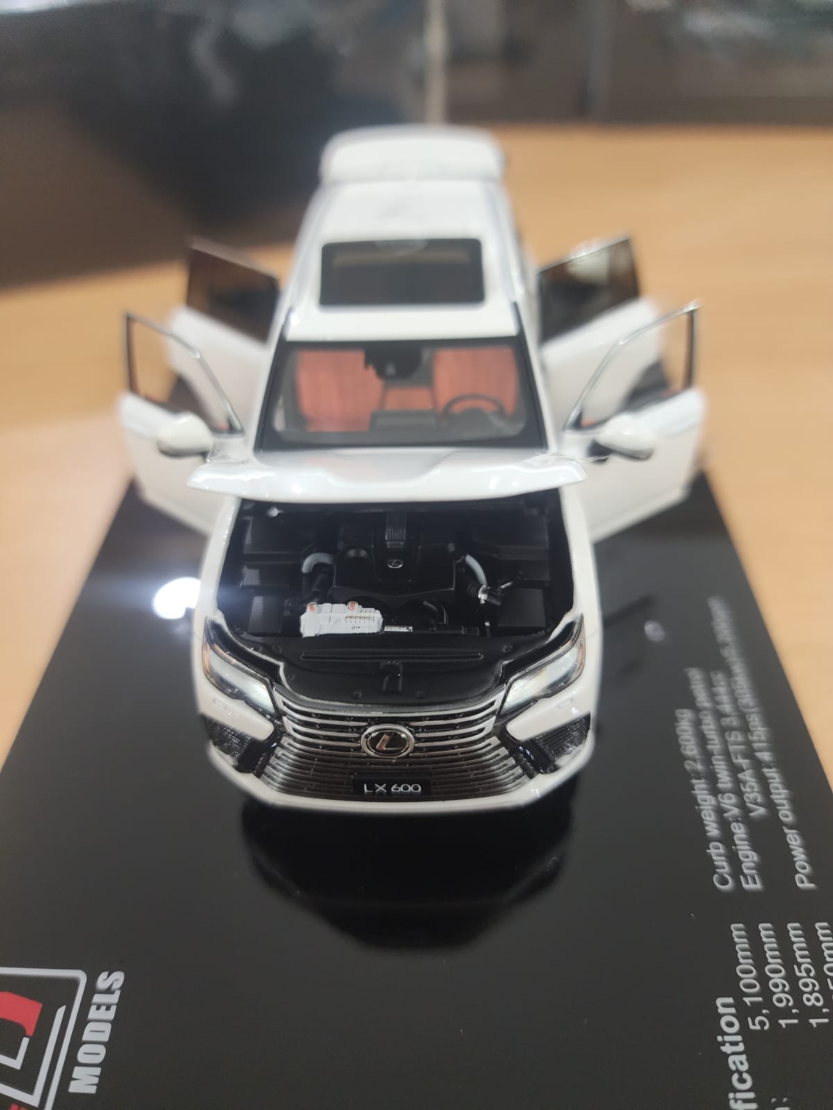 LCD Models Lexus LX600 White