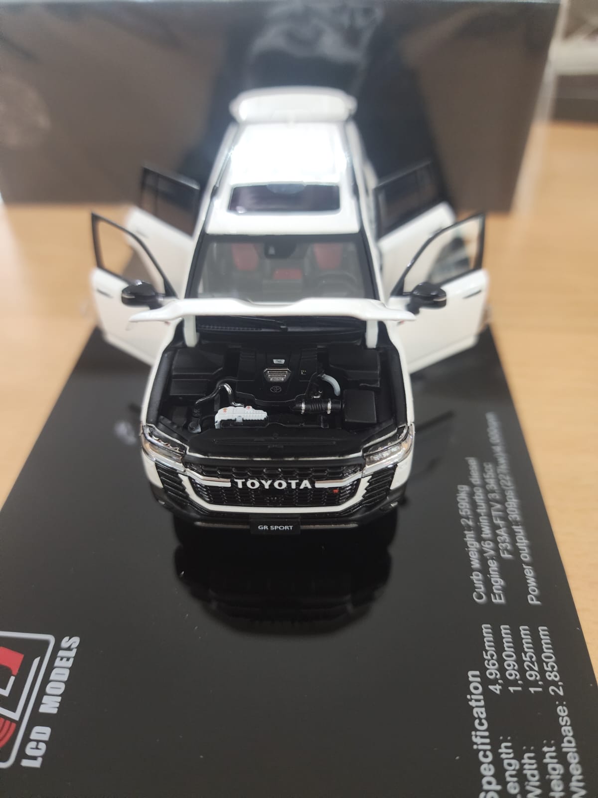 LCD Models Toyota LC300 GR Sport White