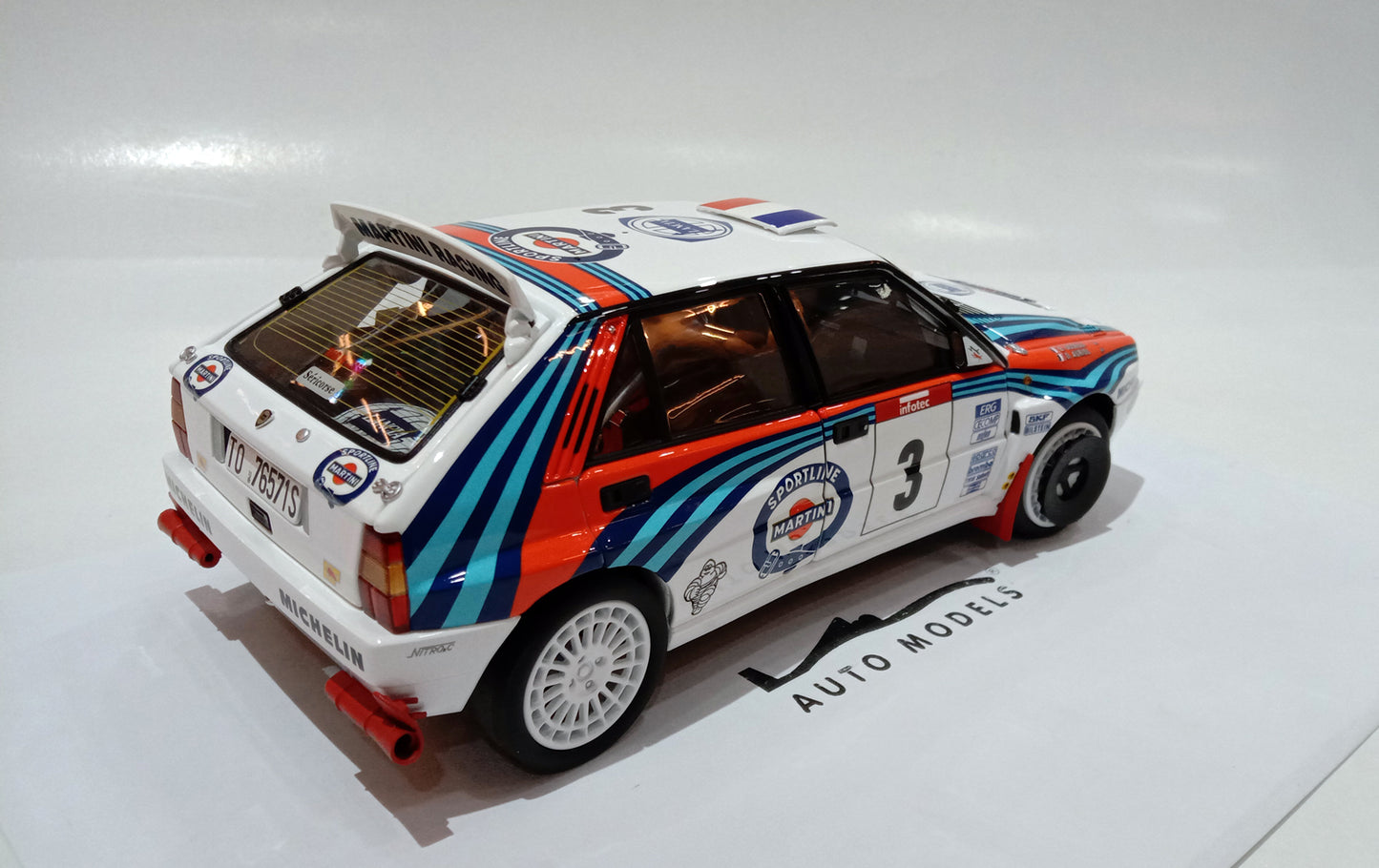 Kyosho Lancia Delta Integrale 1992 TOUR DE CORSE #3 White