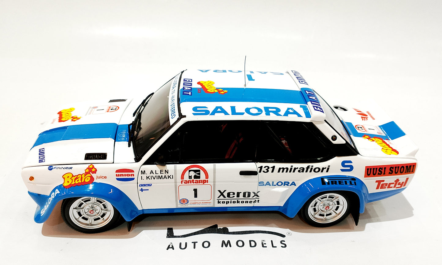 Kyosho Fiat 131 ABARTH 1980 1000 LAKES #1 White