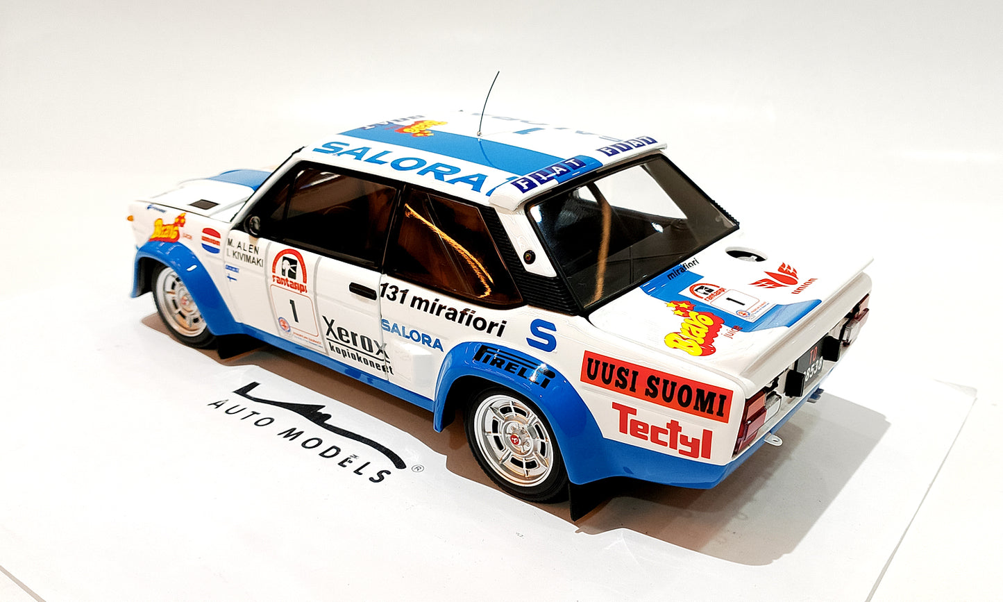 Kyosho Fiat 131 ABARTH 1980 1000 LAKES #1 White