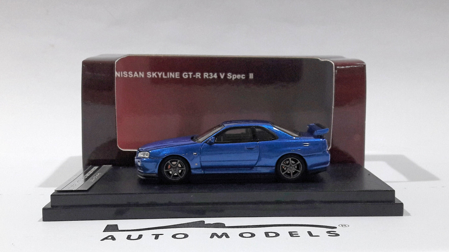 Motorhelix Nissan Skyline GT-R R34 V Spec II Bayside Blue