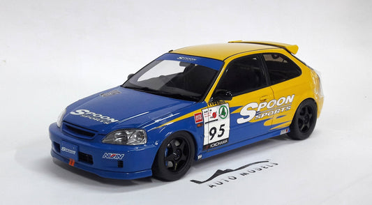 Motorhelix Honda Civic EK9 Spoon With Engine Yellow Blue