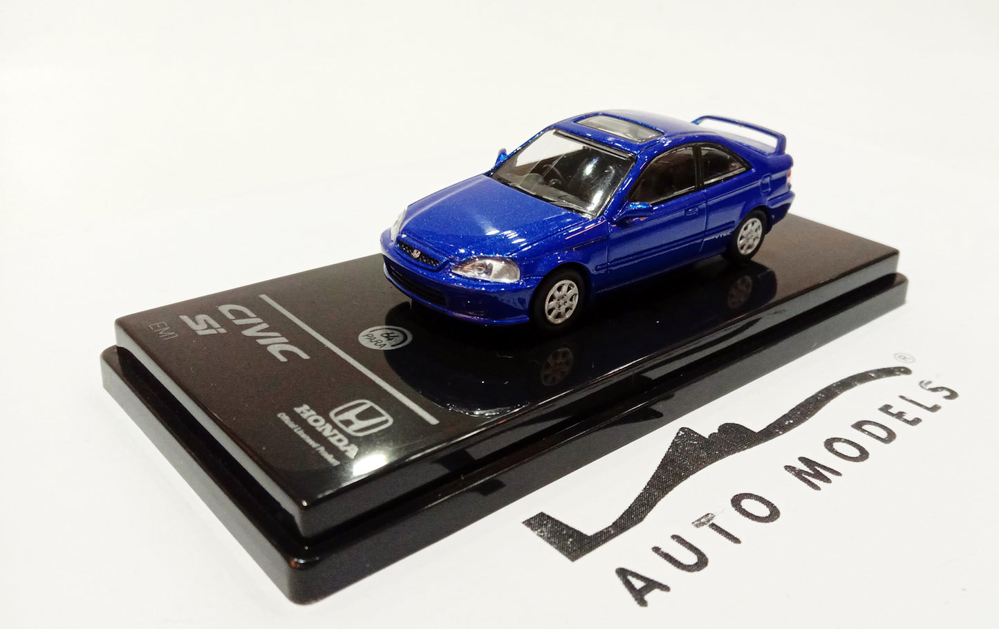 1/64 Paragon 1999 Honda Civic Si Electron Blue Pearl RHD