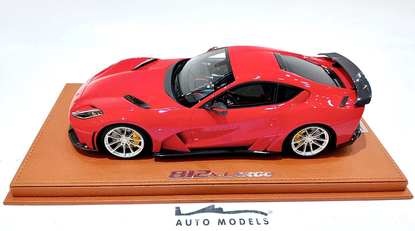 Peako Novitec Ferrari 812 N-Largo Red Scuderia w/Silver Wheels