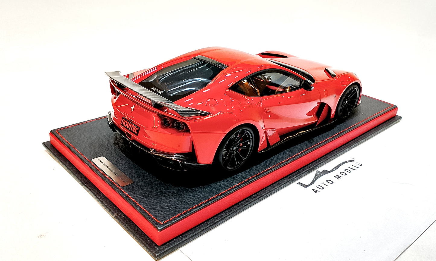 Peako Novitec Ferrari 812 N-Largo F1 Red w/Black Wheels