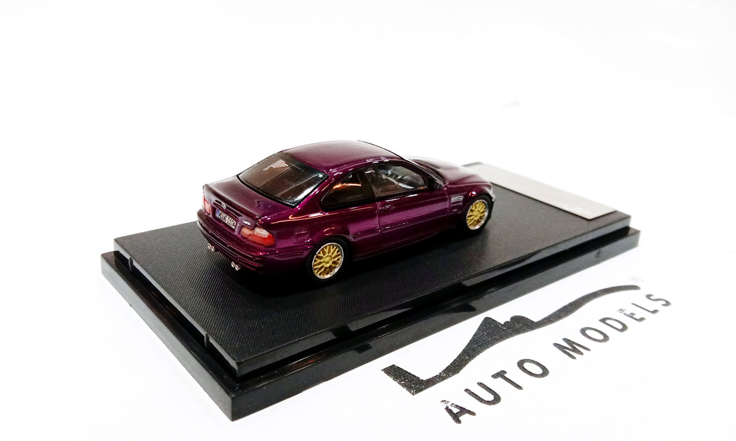 Stance Hunter BMW E46 Purple BBS Wheel