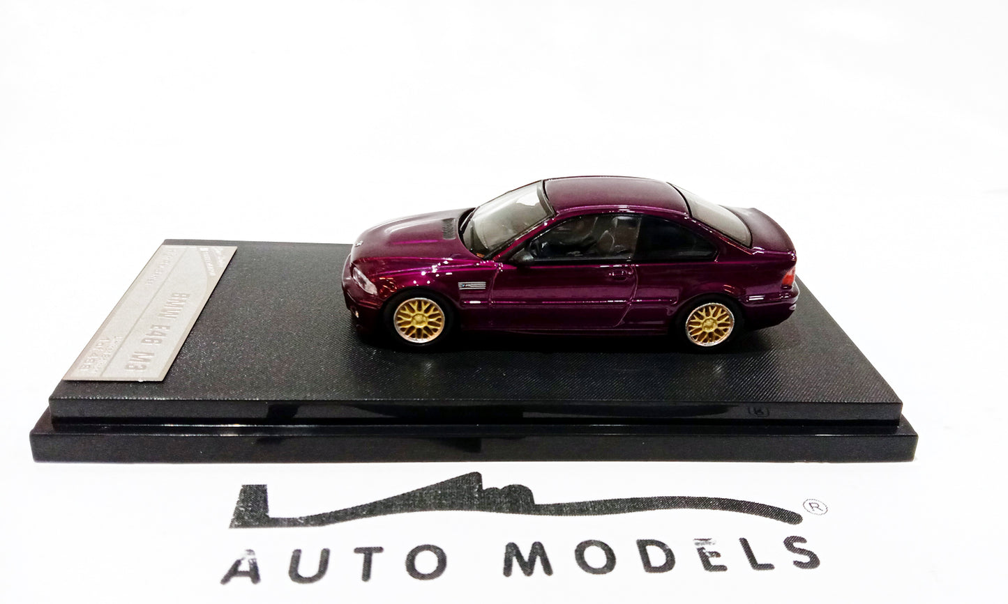 Stance Hunter BMW E46 Purple BBS Wheel