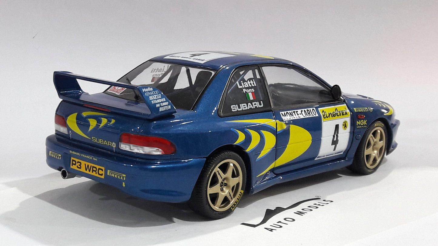 1/18 Solido Subaru Impreza 22B 1997 Rally Monte Carlo P.Liatti Blue