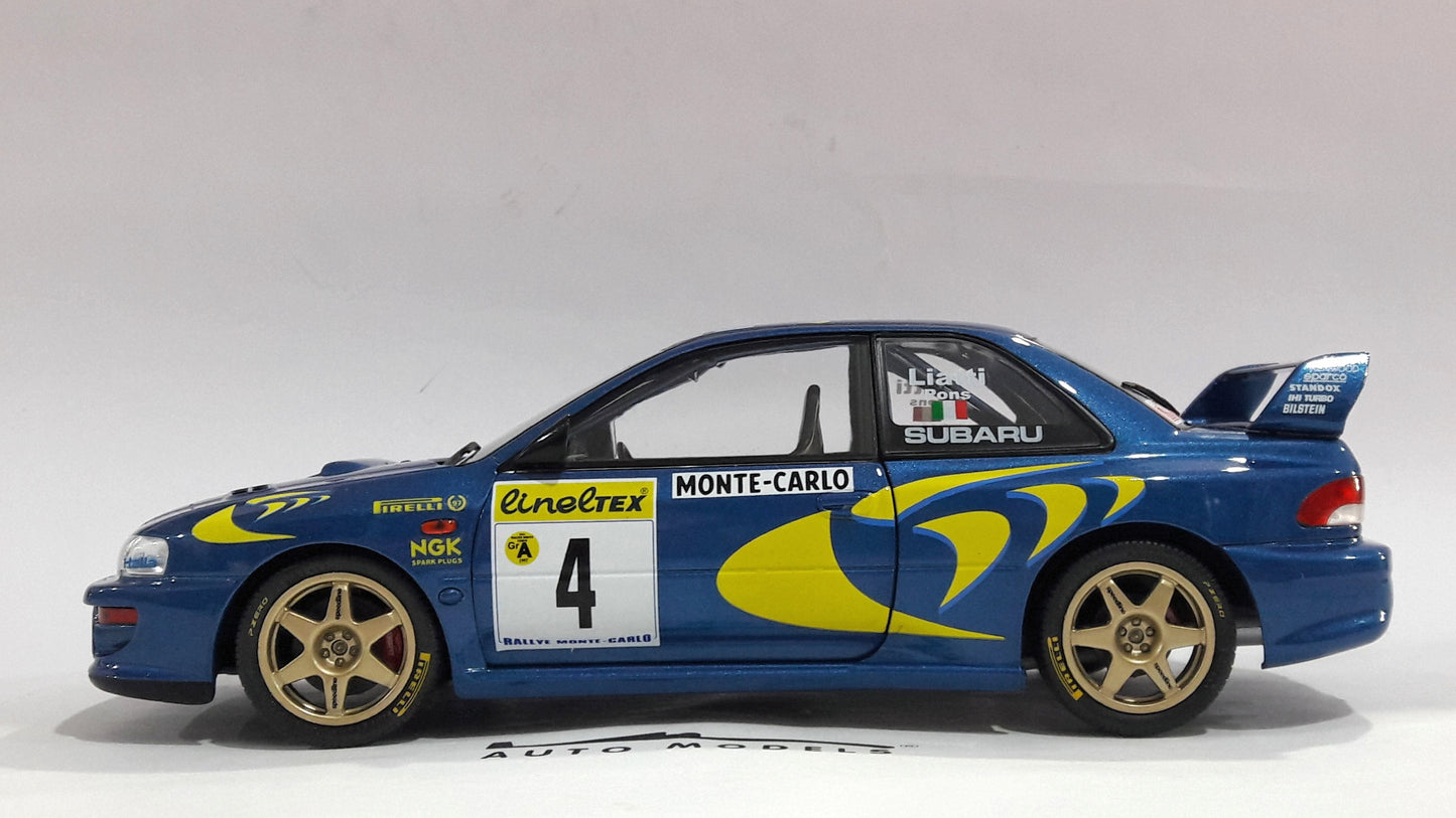 1/18 Solido Subaru Impreza 22B 1997 Rally Monte Carlo P.Liatti Blue