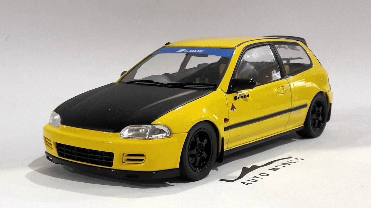 Solido Honda Civic EG6 Spoon Version Yellow Carnival 1991