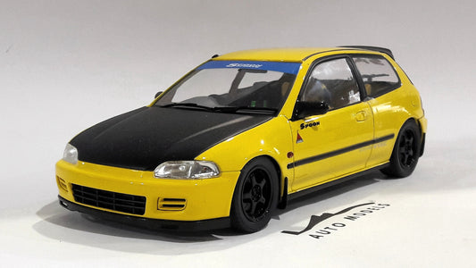 1/18 Solido Honda Civic EG6 Spoon Version Yellow Carnival 1991