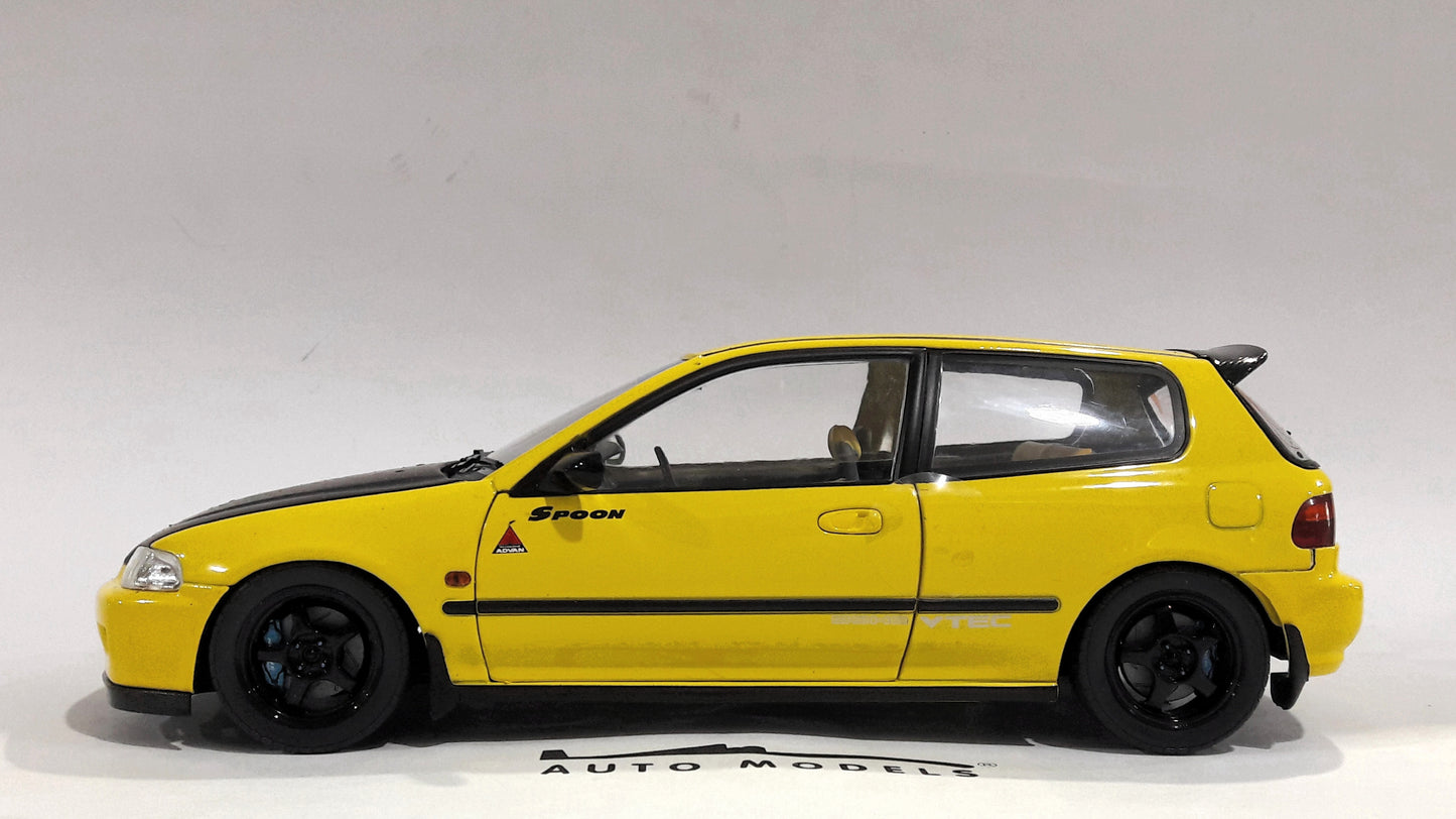 Solido Honda Civic EG6 Spoon Version Yellow Carnival 1991