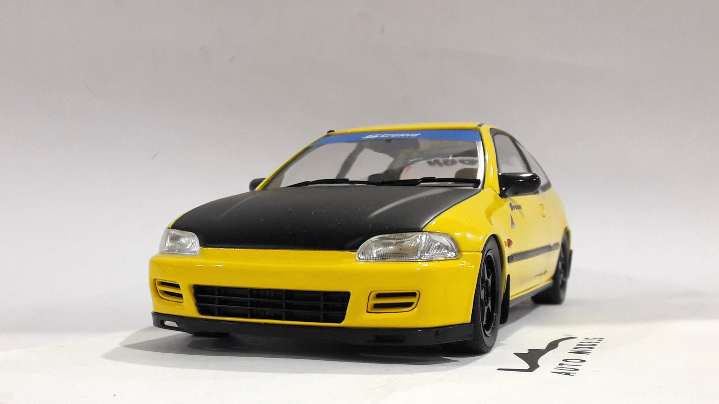 Solido Honda Civic EG6 Spoon Version Yellow Carnival 1991