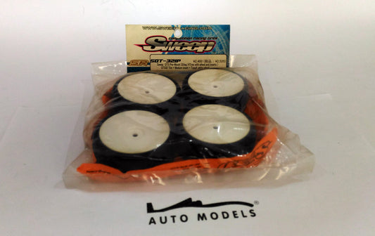 Sweep Racing QTS Pre-Mounted Complete Set Tires 32deg Indoor Ver (Powdered Insert)