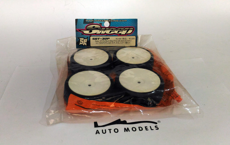 Sweep Racing QTS Pre-Mount 32deg (4 Tires w/ Wheels And Insert)