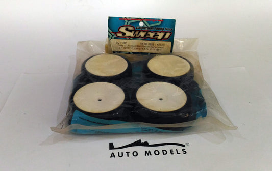 Sweep Racing QTS Pre-Mount Complete Set Tires 36deg (4 pcs Tires w/ Wheels and Insert)